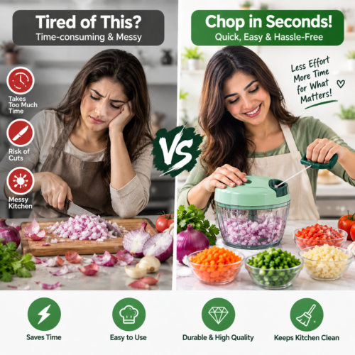 manual food chopper for quick vegetable preparation