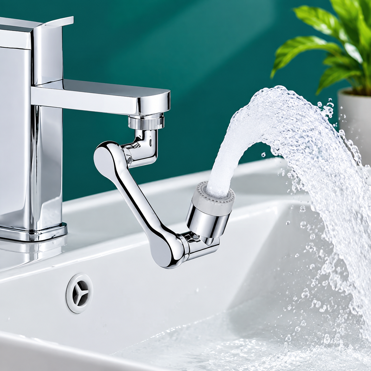 1080° Rotating Faucet Extender – Flexible Kitchen Sink Water Tap Attachment